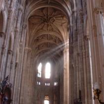 Sun illuminating St Eustache